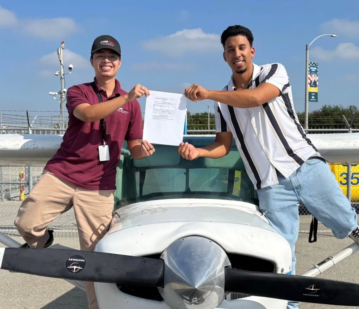 Aces High student milestone