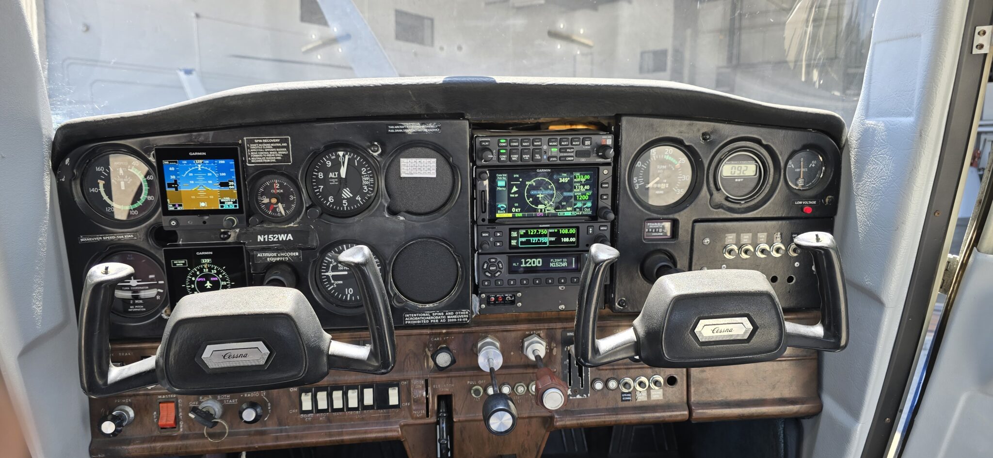 Cessna 152 IFR glass panel with Garmin G5, GI-275 and GTN 650Xi